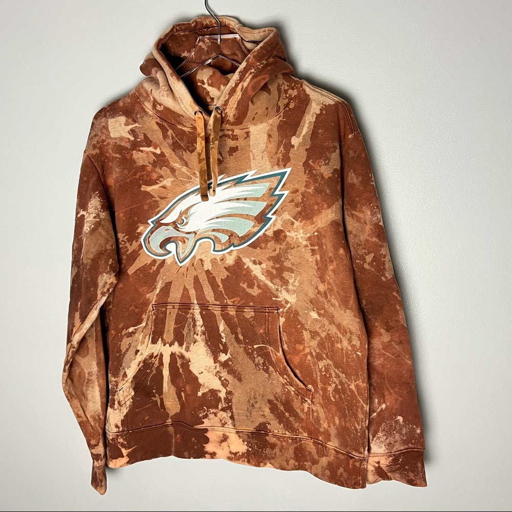 Eagles NFL Tie Dye Hoodie Sweatshirt L Dad #44✨